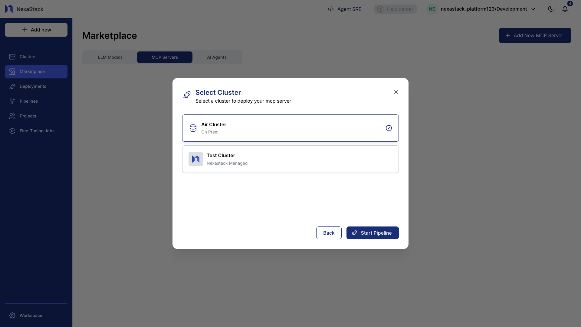 Deployment Type Selection