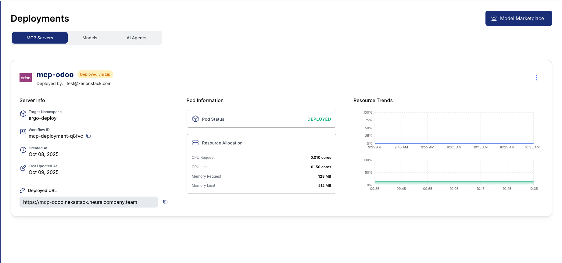 MCP Deployment Completed