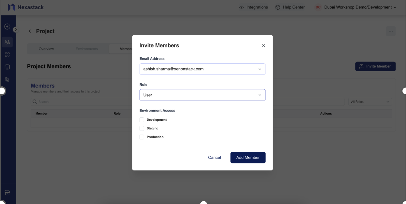 Invite Members Modal