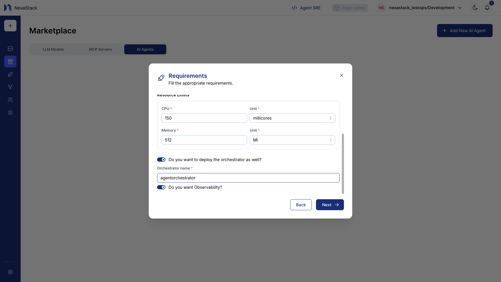 Resource Requirements with Toggles